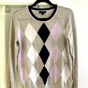JCrew Argyle Sweater - never worn